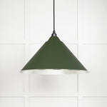 Hammered Nickel Hockley Pendant-From The Anvil-Heath-nirohome