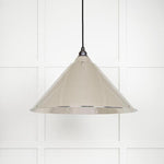 Hammered Nickel Hockley Pendant-From The Anvil-Nickel-nirohome