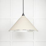 Hammered Nickel Hockley Pendant-From The Anvil-Teasel-nirohome