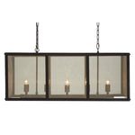Nova 5 Bulb Gauze Panel Chandelier-Wrenford & Co.-nirohome