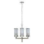 Reed Nickel Finish Fluted Glass Chandelier-Wrenford & Co.-nirohome