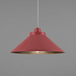 Rio Coloured Brass Pendant Light 38cm-Mullan Lighting-Antique Pink-nirohome