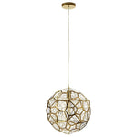 Roth Gold Geometric Pendant Light-Wrenford & Co.-nirohome