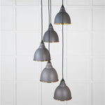 Smooth Brass Brindley Cluster Pendant-From The Anvil-Bluff-nirohome