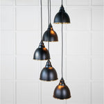 Smooth Brass Brindley Cluster Pendant-From The Anvil-Brass-nirohome