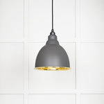 Smooth Brass Brindley Pendant-From The Anvil-Bluff-nirohome