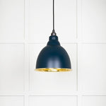 Smooth Brass Brindley Pendant-From The Anvil-Dusk-nirohome