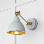 Smooth Brass Brindley Wall Light-From The Anvil-Birch-nirohome