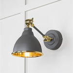 Smooth Brass Brindley Wall Light-From The Anvil-Bluff-nirohome