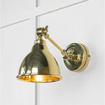 Smooth Brass Brindley Wall Light-From The Anvil-Brass-nirohome