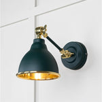 Smooth Brass Brindley Wall Light-From The Anvil-Dingle-nirohome