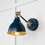 Smooth Brass Brindley Wall Light-From The Anvil-Dusk-nirohome