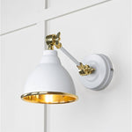Smooth Brass Brindley Wall Light-From The Anvil-Flock-nirohome