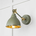 Smooth Brass Brindley Wall Light-From The Anvil-Tump-nirohome