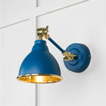 Smooth Brass Brindley Wall Light-From The Anvil-Upstream-nirohome
