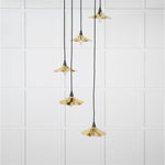 Smooth Brass Flora Cluster Pendant-From The Anvil-Brass-nirohome
