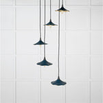 Smooth Brass Flora Cluster Pendant-From The Anvil-Dusk-nirohome