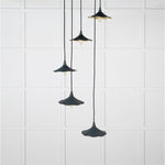 Smooth Brass Flora Cluster Pendant-From The Anvil-Soot-nirohome