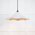 Smooth Brass Flora Pendant-From The Anvil-Birch-nirohome