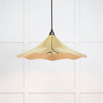 Smooth Brass Flora Pendant-From The Anvil-Brass-nirohome