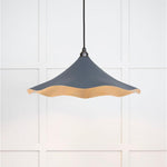 Smooth Brass Flora Pendant-From The Anvil-Slate-nirohome