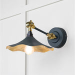 Smooth Brass Flora Wall Light-From The Anvil-Soot-nirohome