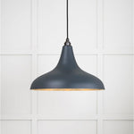 Smooth Brass Frankley Pendant-From The Anvil-Soot-nirohome
