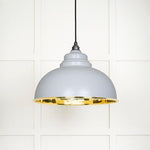 Smooth Brass Harborne Pendant-From The Anvil-Birch-nirohome
