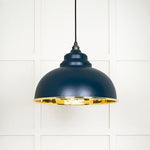 Smooth Brass Harborne Pendant-From The Anvil-Dusk-nirohome