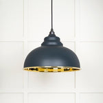 Smooth Brass Harborne Pendant-From The Anvil-Soot-nirohome