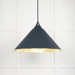 Smooth Brass Hockley Pendant-From The Anvil-Soot-nirohome