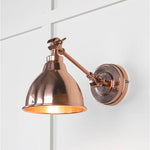 Smooth Copper Brindley Wall Light-From The Anvil-Copper-nirohome