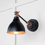 Smooth Copper Brindley Wall Light-From The Anvil-Elan Black-nirohome