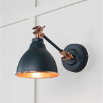 Smooth Copper Brindley Wall Light-From The Anvil-Soot-nirohome