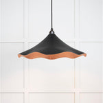 Smooth Copper Flora Pendant-From The Anvil-Elan Black-nirohome