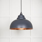 Smooth Copper Harborne Pendant-From The Anvil-Slate-nirohome