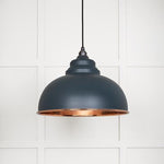 Smooth Copper Harborne Pendant-From The Anvil-Soot-nirohome