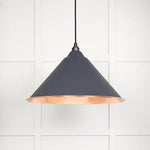 Smooth Copper Hockley Pendant-From The Anvil-Slate-nirohome