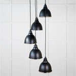 Smooth Nickel Brindley Cluster Pendant-From The Anvil-Elan Black-nirohome