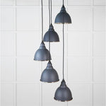 Smooth Nickel Brindley Cluster Pendant-From The Anvil-Slate-nirohome