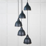 Smooth Nickel Brindley Cluster Pendant-From The Anvil-Soot-nirohome