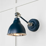 Smooth Nickel Brindley Wall Light-From The Anvil-Dusk-nirohome