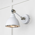 Smooth Nickel Brindley Wall Light-From The Anvil-Flock-nirohome