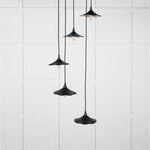 Smooth Nickel Flora Cluster Pendant-From The Anvil-Elan Black-nirohome