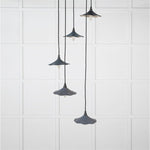 Smooth Nickel Flora Cluster Pendant-From The Anvil-Slate-nirohome