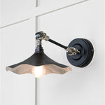 Smooth Nickel Flora Wall Light-From The Anvil-Elan Black-nirohome