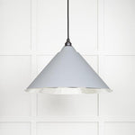 Smooth Nickel Hockley Pendant-From The Anvil-Birch-nirohome