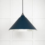 Smooth Nickel Hockley Pendant-From The Anvil-Dusk-nirohome
