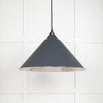 Smooth Nickel Hockley Pendant-From The Anvil-Slate-nirohome