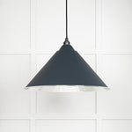 Smooth Nickel Hockley Pendant-From The Anvil-Soot-nirohome